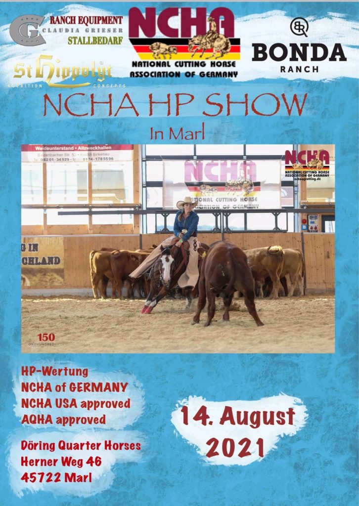 High Point Show N°2 bei Döring QH ERGEBNISSE NCHA of Germany